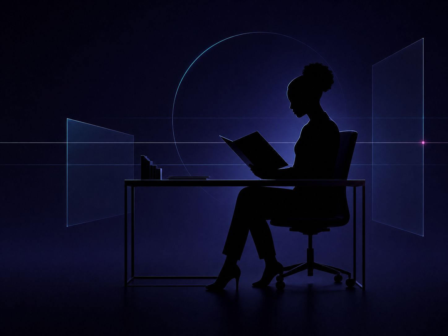 Technical silhouette representing the Accounts Executive role